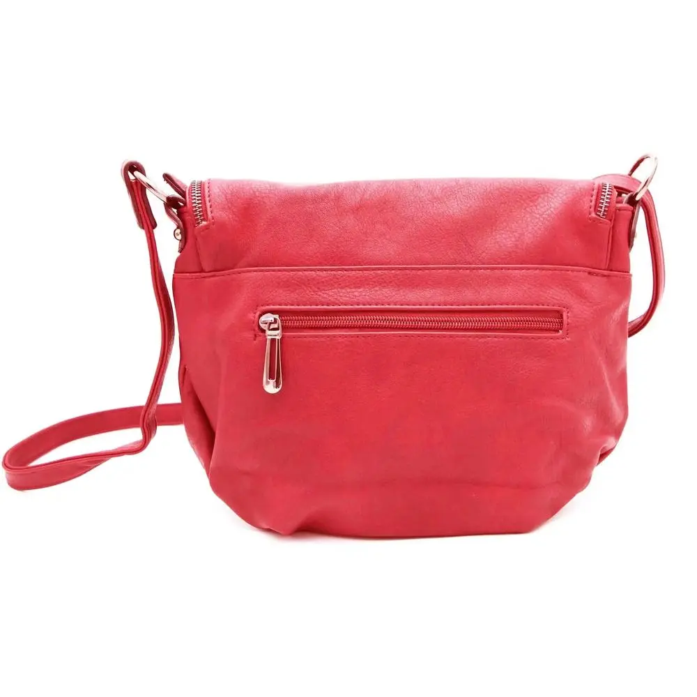 Sac bandoulière femme franges s rouge – Image 5