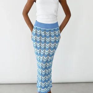 Jupe en maille crochet