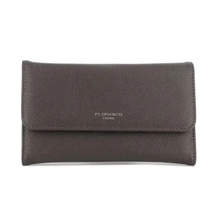 Portefeuille chéquier femme tout en un Chocolat