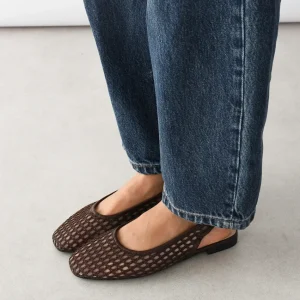 Ballerines plates en tulle