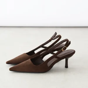 Escarpins suédine slingback