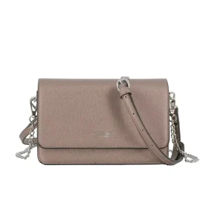 Sac bandoulière chaîne femme Marron Métal