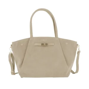 Sac à main bandoulière suédé Beige