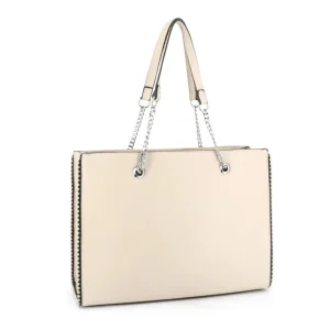 Sac à main chaîne pour les cours bille beige