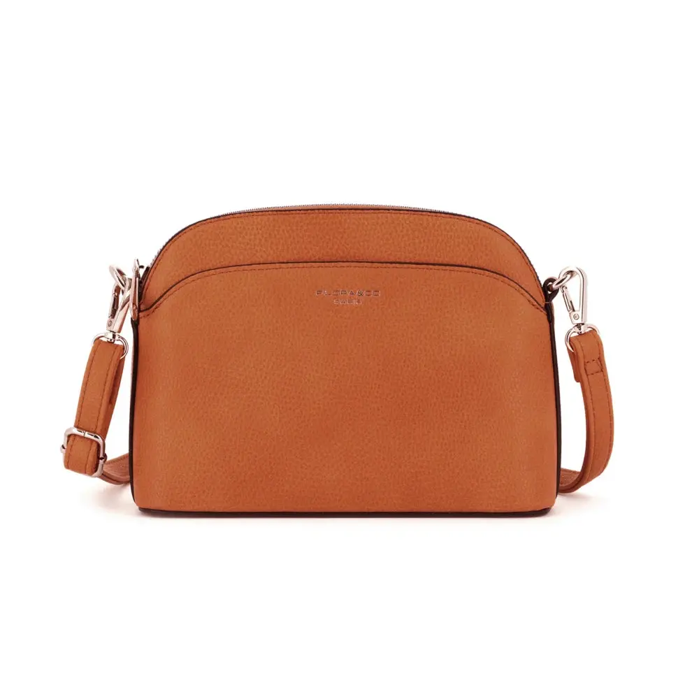 Sac bandoulière arrondi multi-poches Camel – Image 2