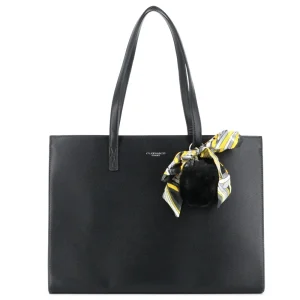 Sac cabas femme a4 rigide noir