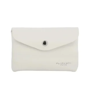 Porte-monnaie portefeuille femme mi-long Blanc