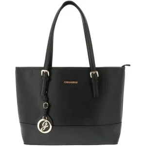 Sac de cours femme bicolore à rayures horizontales noir