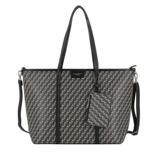 Sac cabas a4 femme multicolore noir