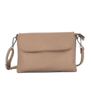 Mini Sac Bandoulière Femme Marron Métal