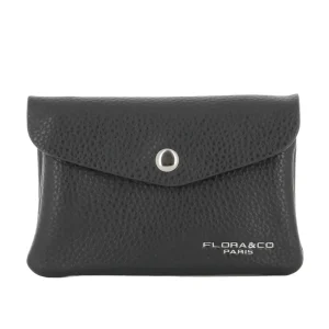 Porte-monnaie portefeuille femme mi-long Noir