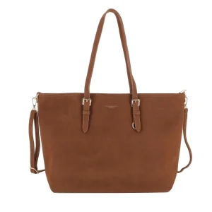 Grand sac cabas daim femme format A4 Camel
