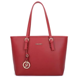 Grand sac cabas femme pour les cours rouge
