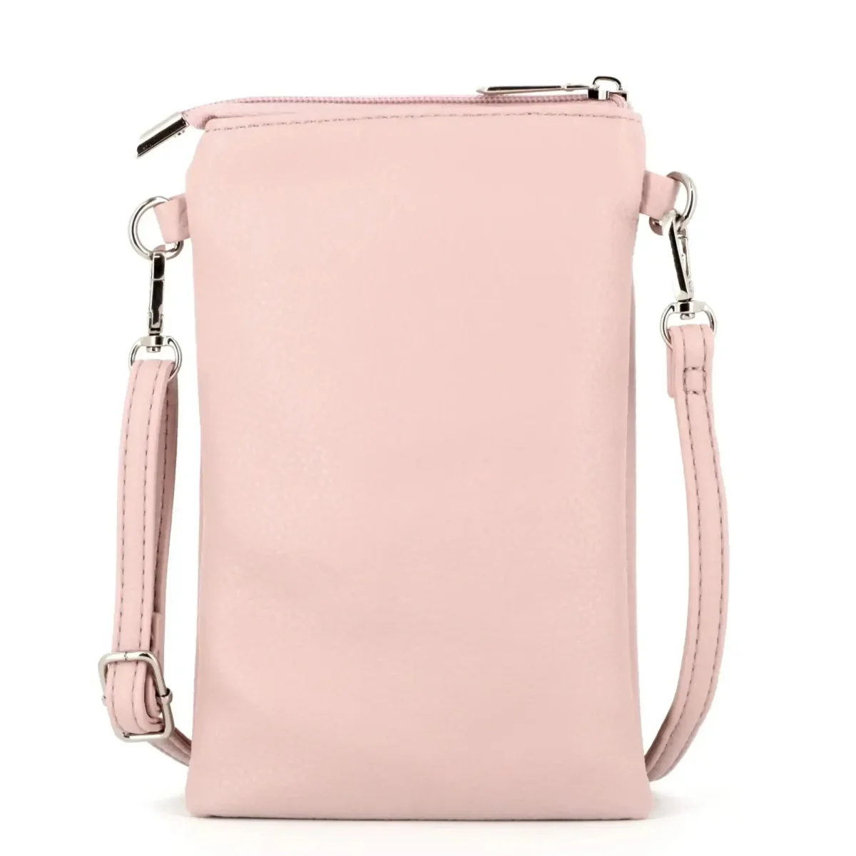 Pochette bandoulière téléphone femme rose – Image 4