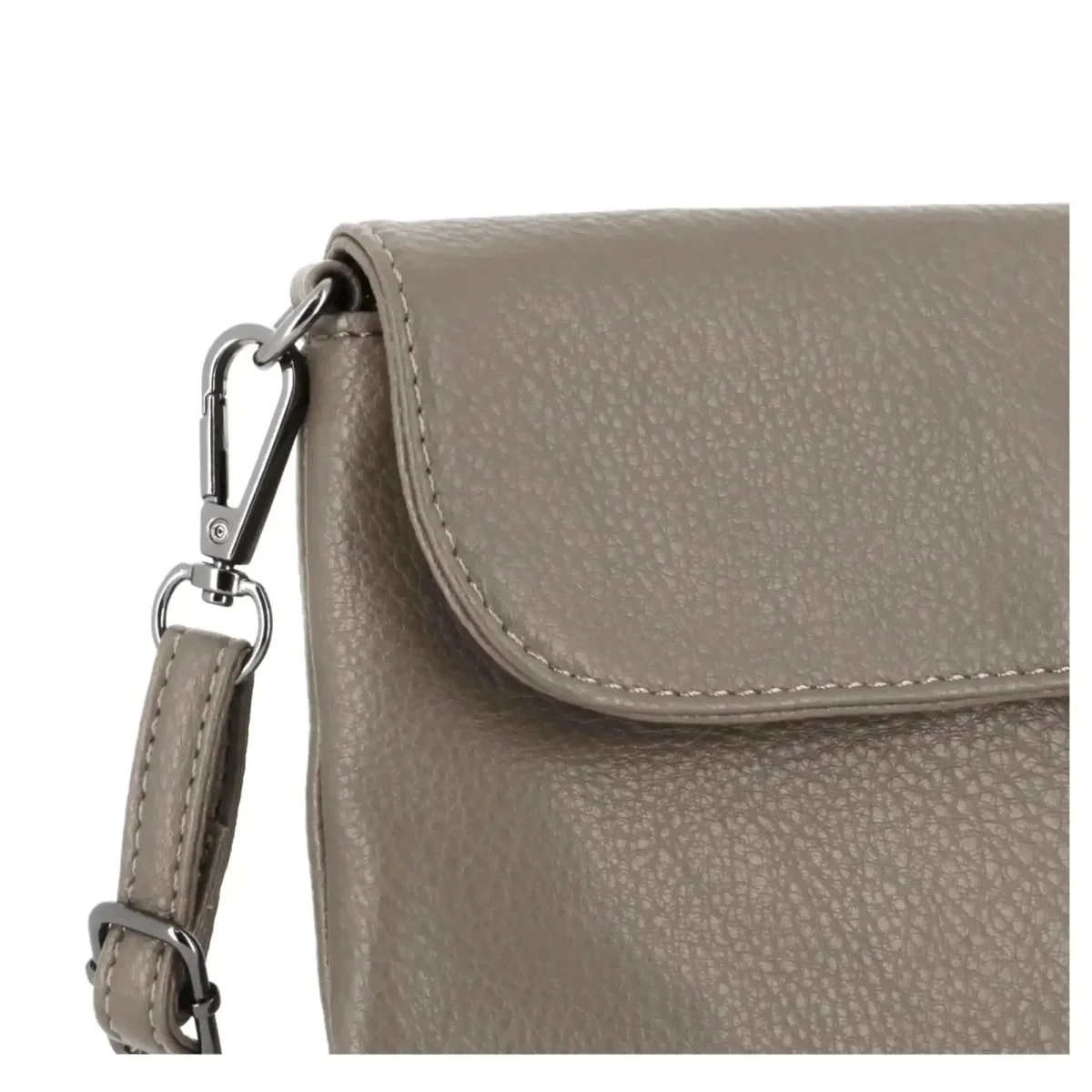 Mini sac bandoulière femme souple Taupe Foncé – Image 5