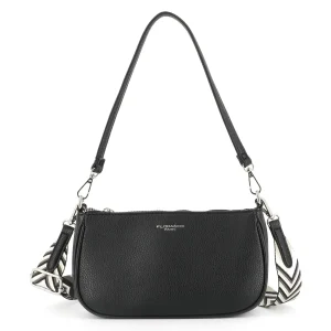 Sac baguette avec bandoulière femme Noir