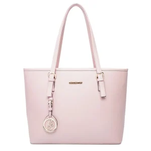 Grand sac cabas femme pour les cours rose