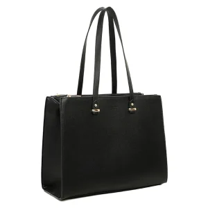Sac à main femme cabas a4 rigide noir