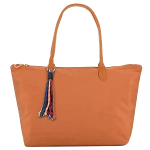 Grand sac cabas nylon taille XXL camel