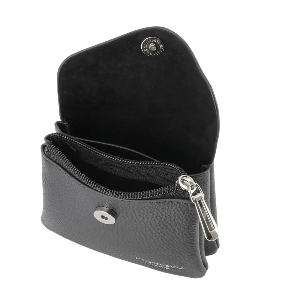 Porte-monnaie cartes femme magnétique noir – Image 5