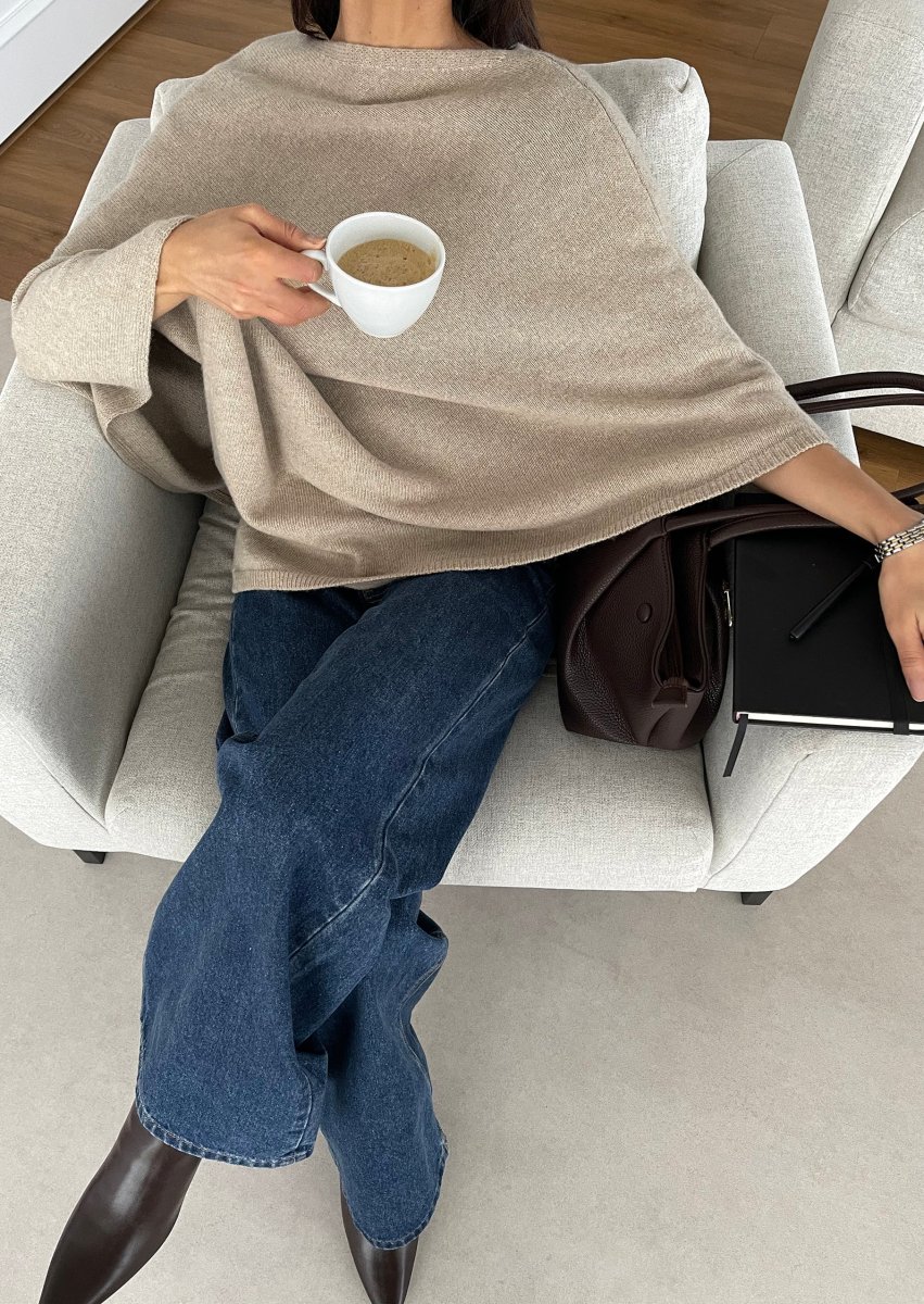 Cape en mélange de cachemire-laine – Image 2