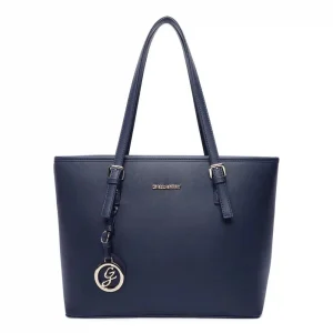 Grand sac cabas femme pour les cours bleu
