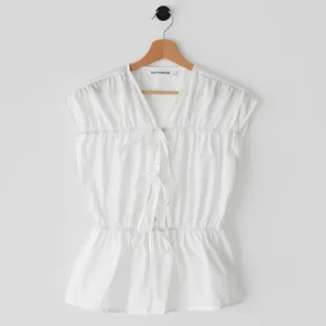 Blouse nœuds sans manches