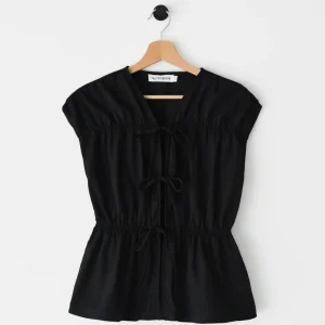 Blouse nœuds sans manches