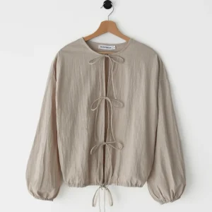 Blouse en coton à nouer