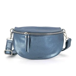 Sac banane femme irisé bandoulière bleu