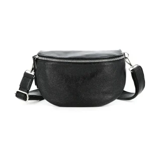 Sac banane femme irisé bandoulière noir