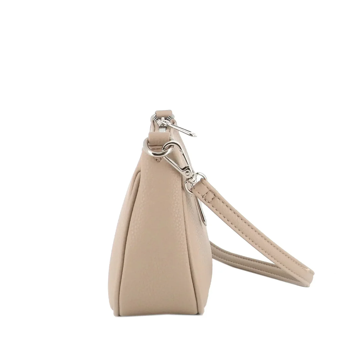 Sac baguette avec bandoulière Beige – Image 7