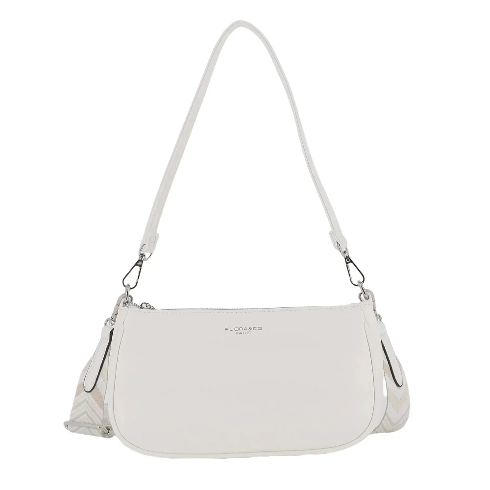 Sac baguette avec bandoulière Blanc