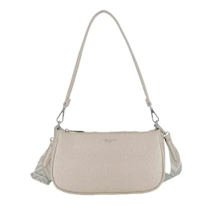 Sac baguette avec bandoulière Ivoire