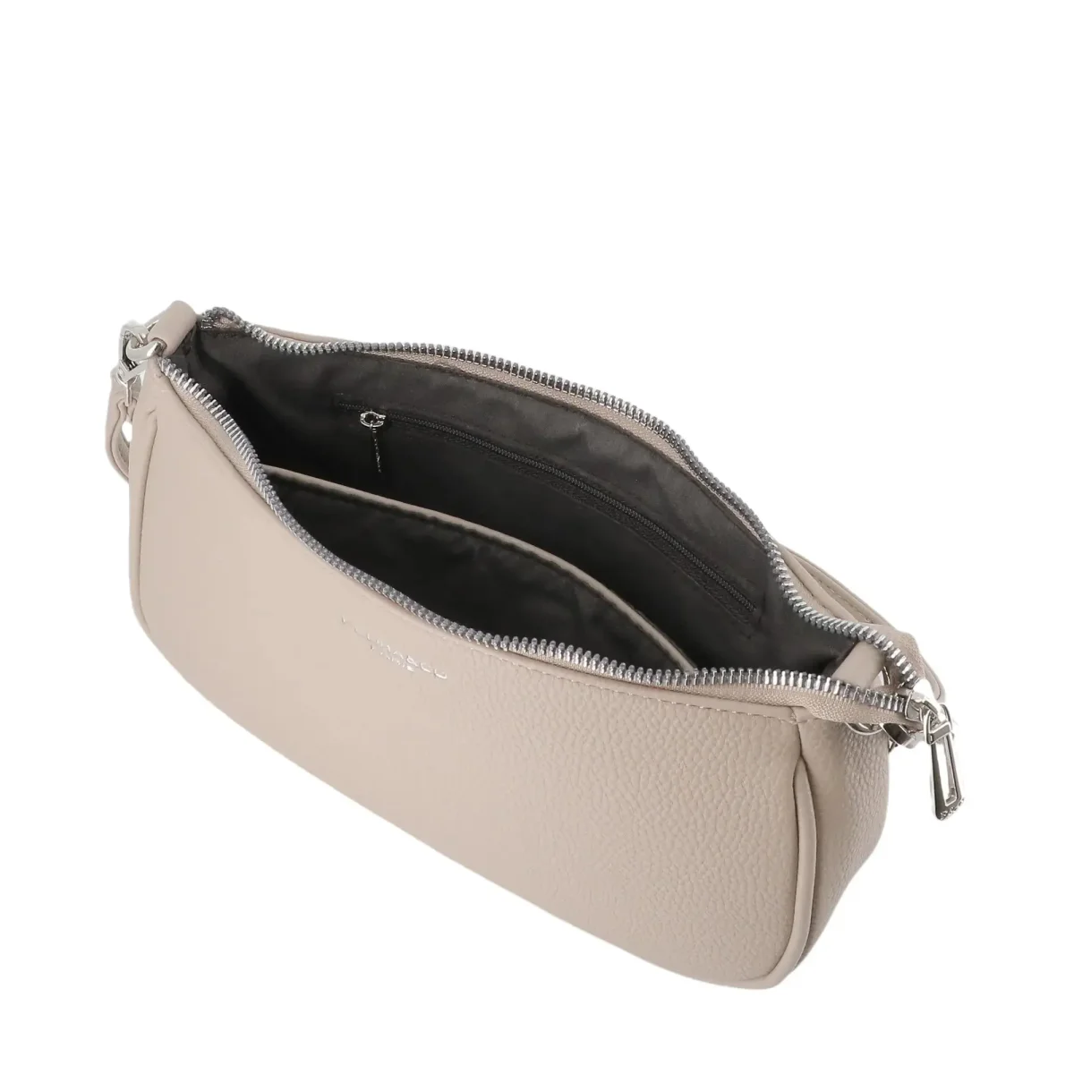 Sac baguette avec bandoulière Beige – Image 5