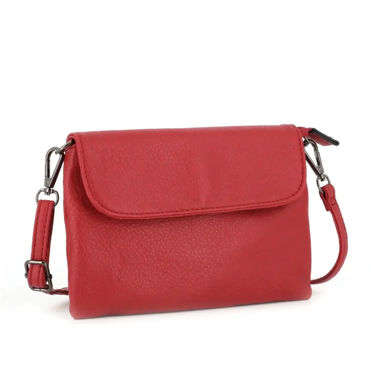 Mini sac bandoulière femme souple Rouge Foncé – Image 3