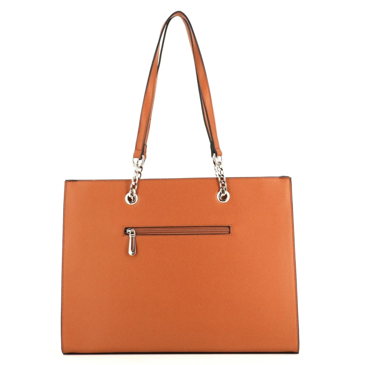 Sac femme cabas chaîne rigide a4 camel – Image 4