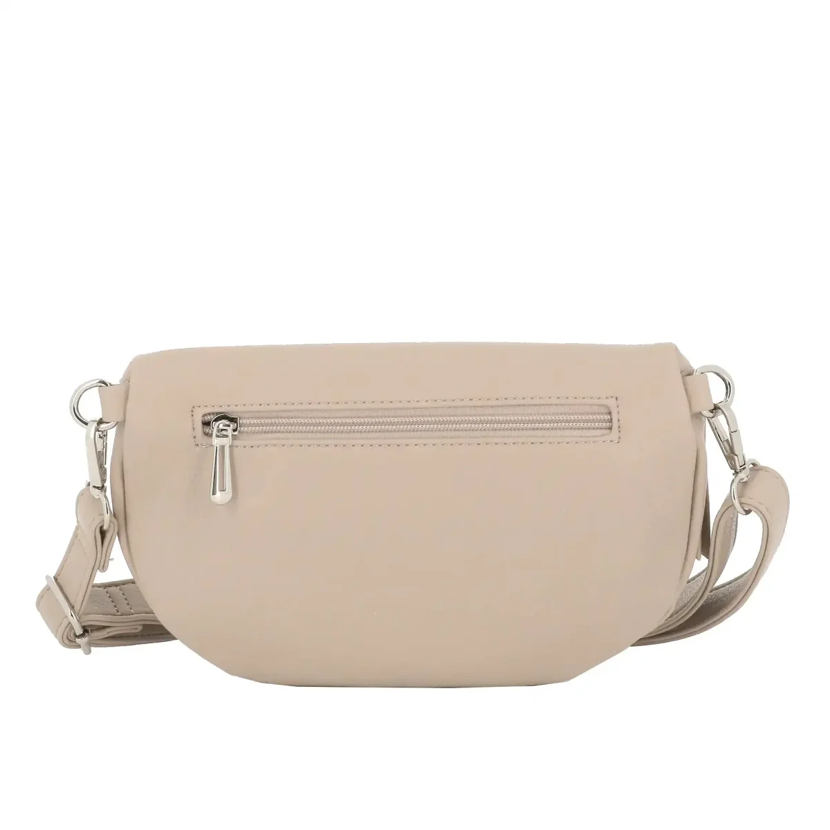 Sac banane bandoulière femme multipoches Beige – Image 6