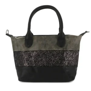 Sac à main femme paillette multicolore noir