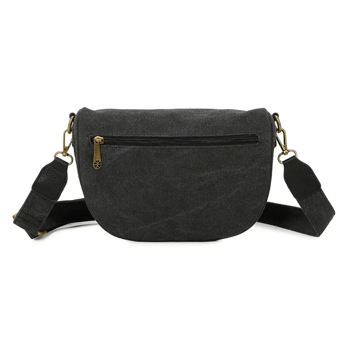 Sac banane femme canvas toile noir – Image 5