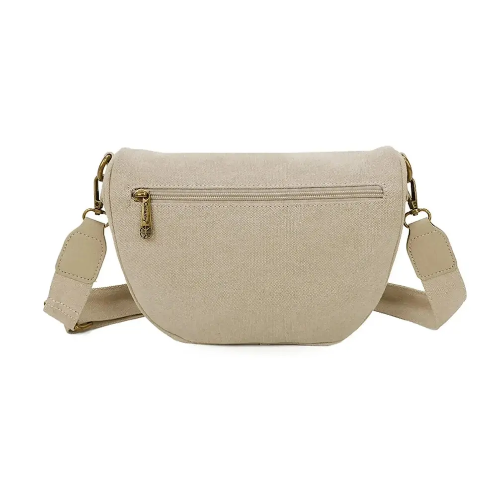 Sac banane femme canvas toile taupe – Image 5