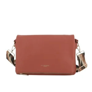 Sac bandoulière large multipoches Brique