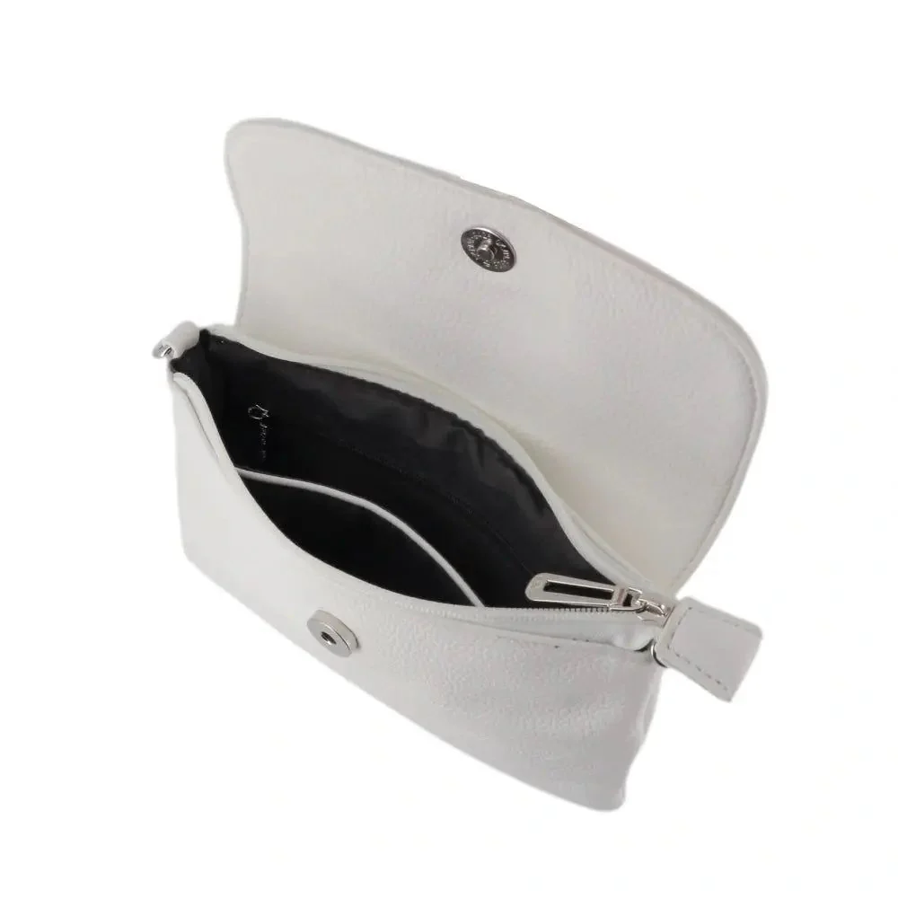 Mini Sac Bandoulière Souple Blanc – Image 5