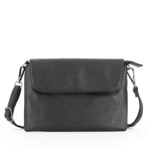Mini sac bandoulière femme souple Noir