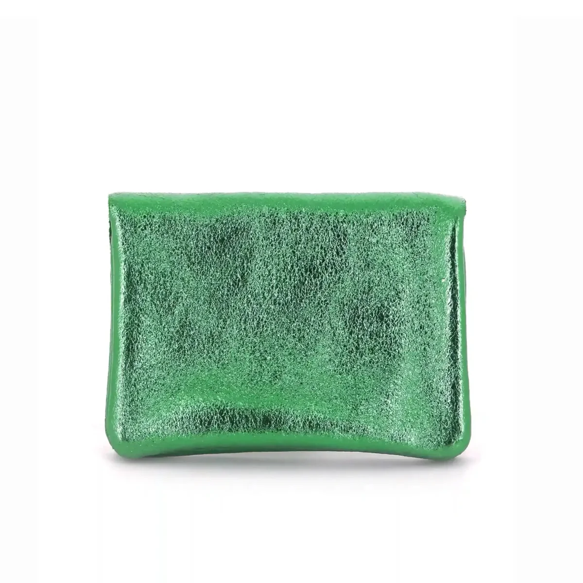 Porte-monnaie femme cuir italien irisé 041 vert – Image 5