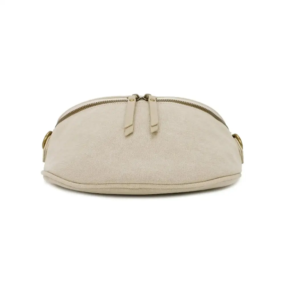 Sac banane femme canvas toile taupe – Image 7