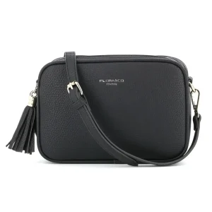 Sac bandoulière caméra femme grainé noir
