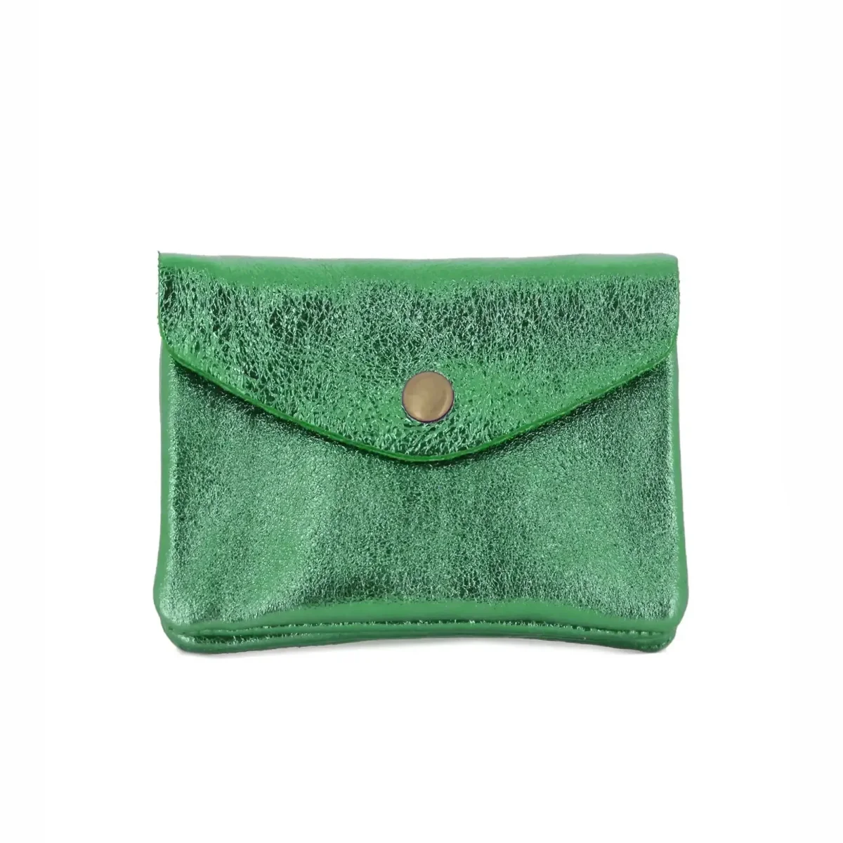 Porte-monnaie femme cuir italien irisé 041 vert