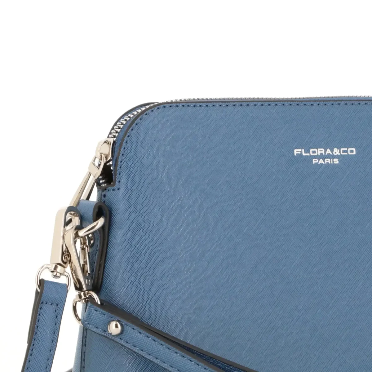 Sac bandoulière femme dragonne bleu jean – Image 7