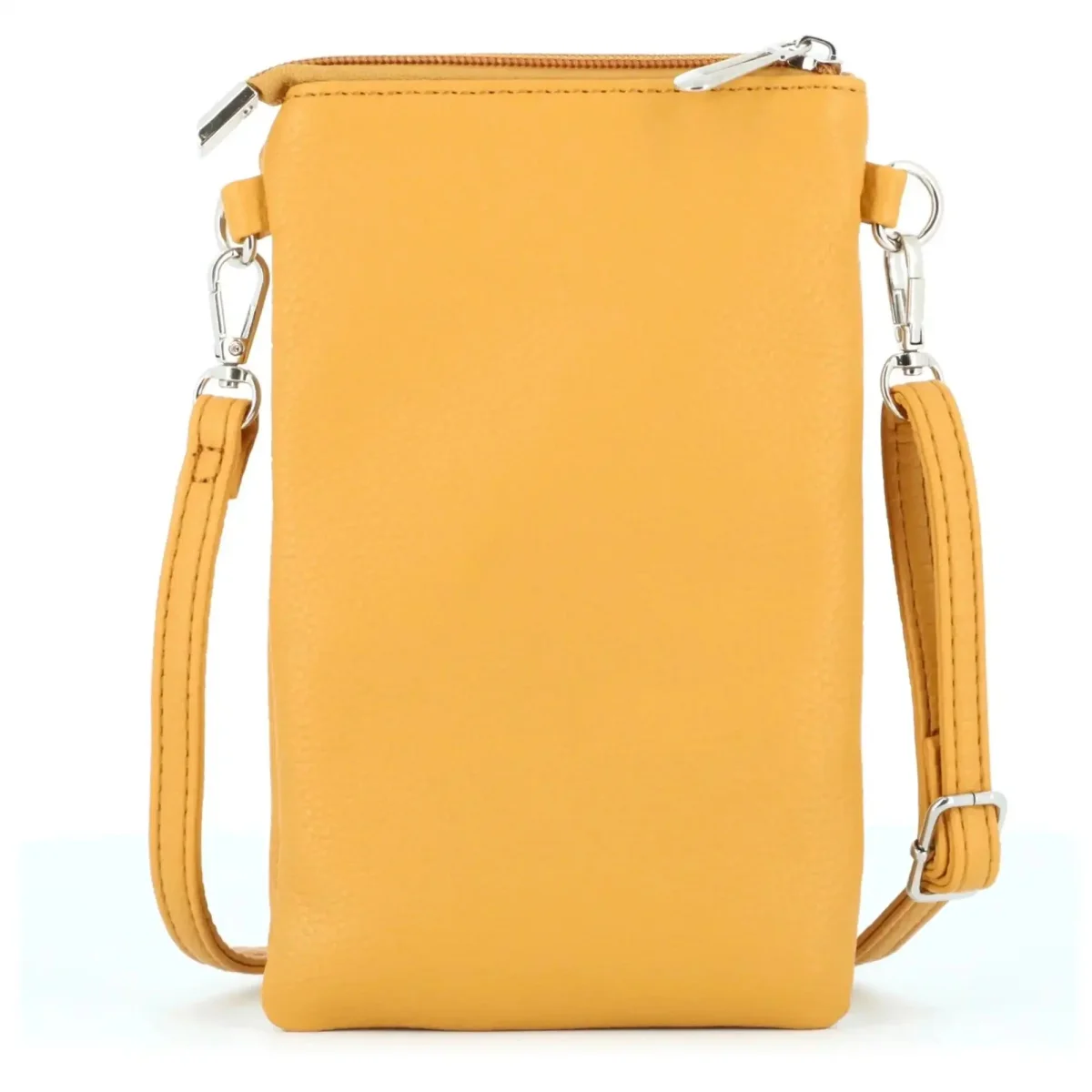 Pochette bandoulière téléphone femme moutarde – Image 4